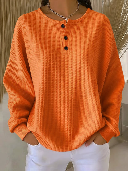 Grace | Plain Waffle Knit Jumper