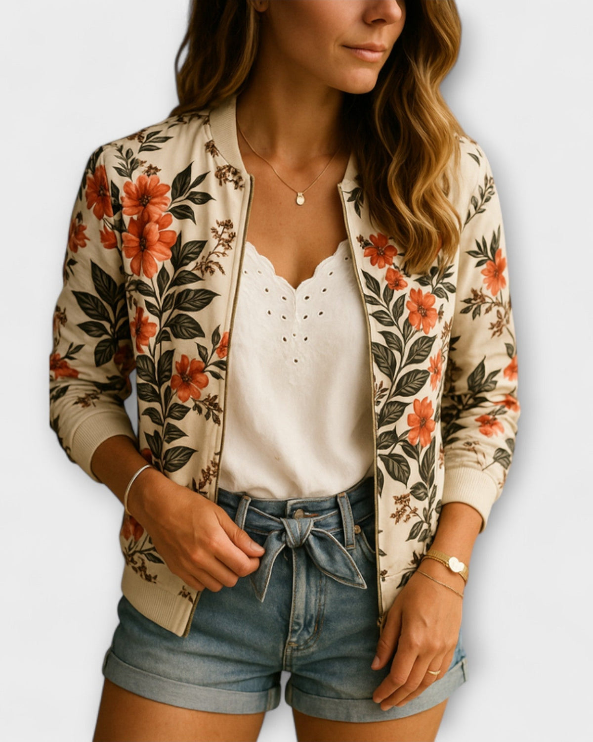 Henrietta | Floral Bomber Jacket