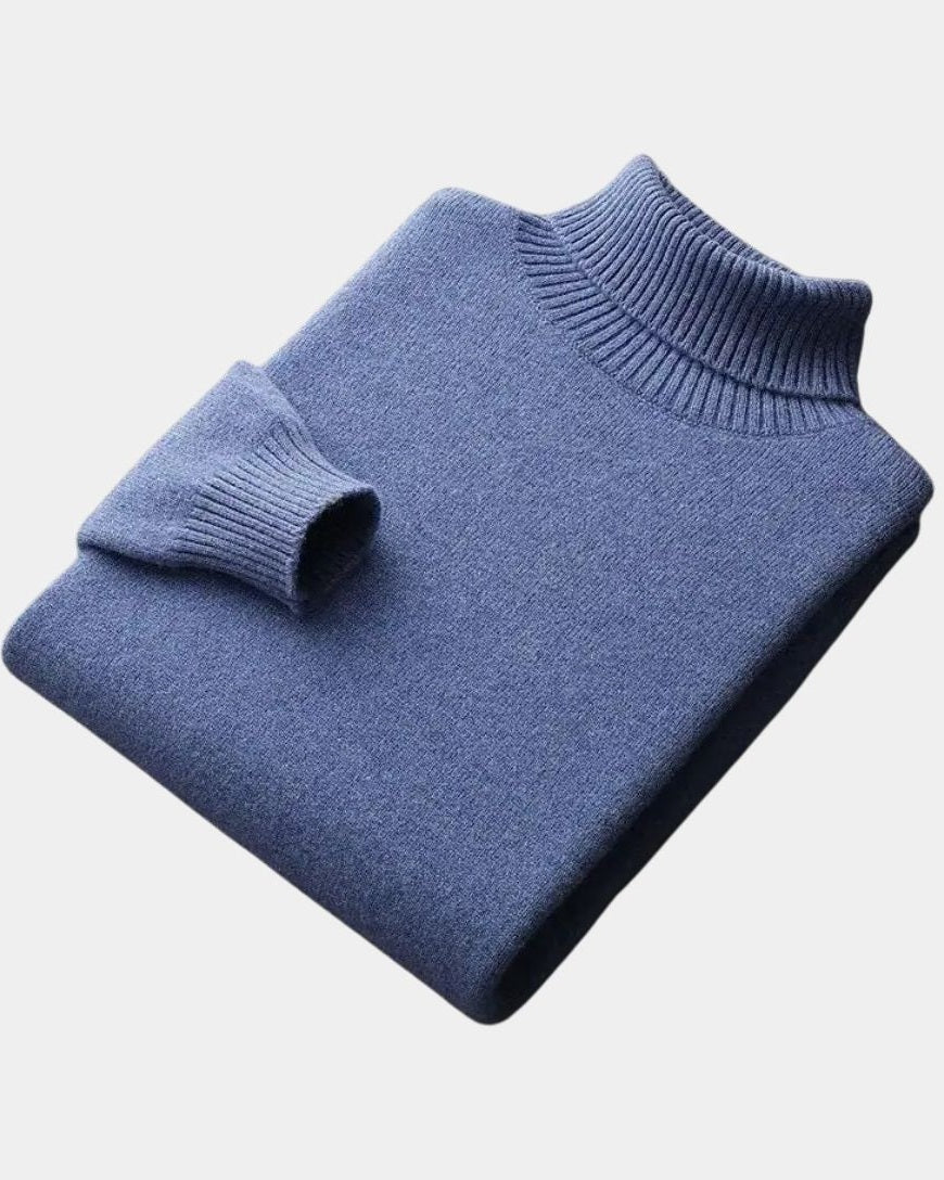 Hector | Sage Roll-Neck Jumper