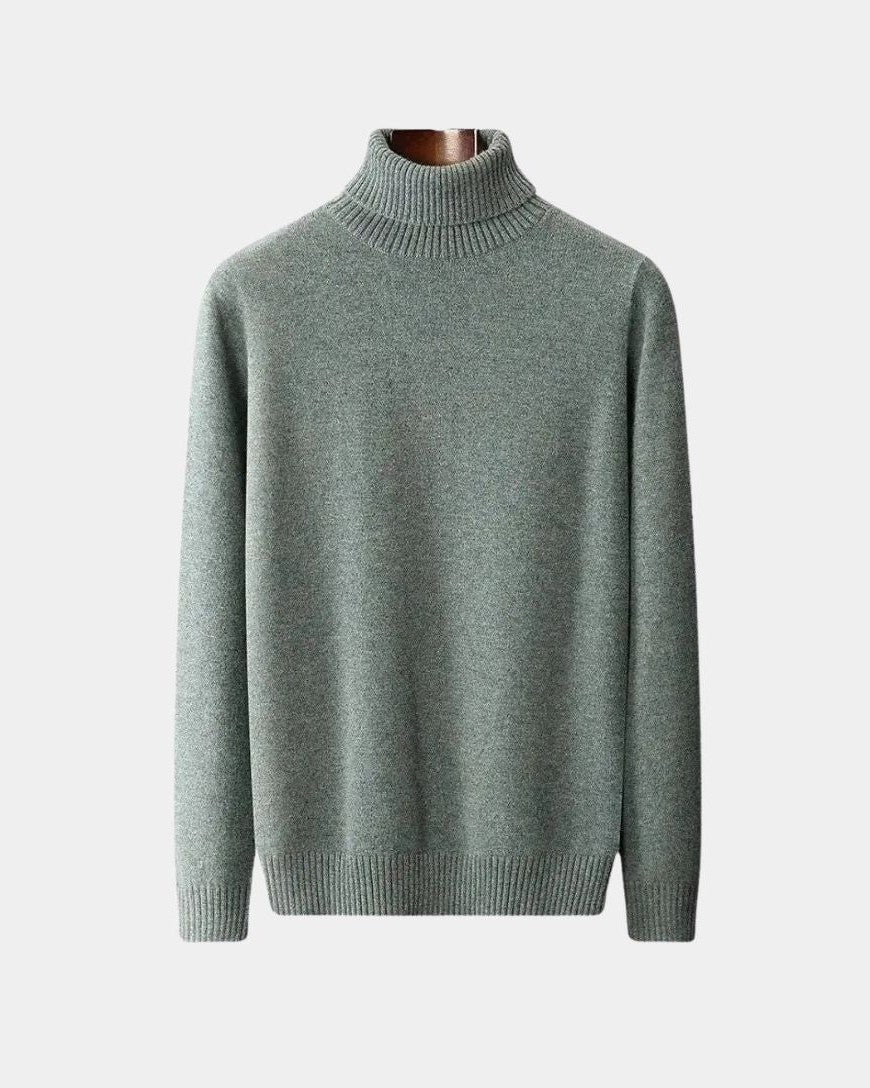 Hector | Sage Roll-Neck Jumper