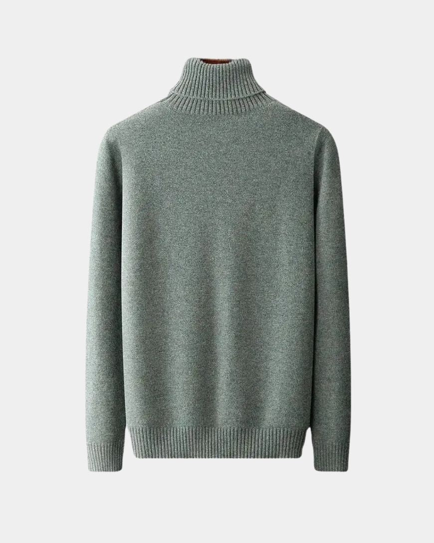 Hector | Sage Roll-Neck Jumper