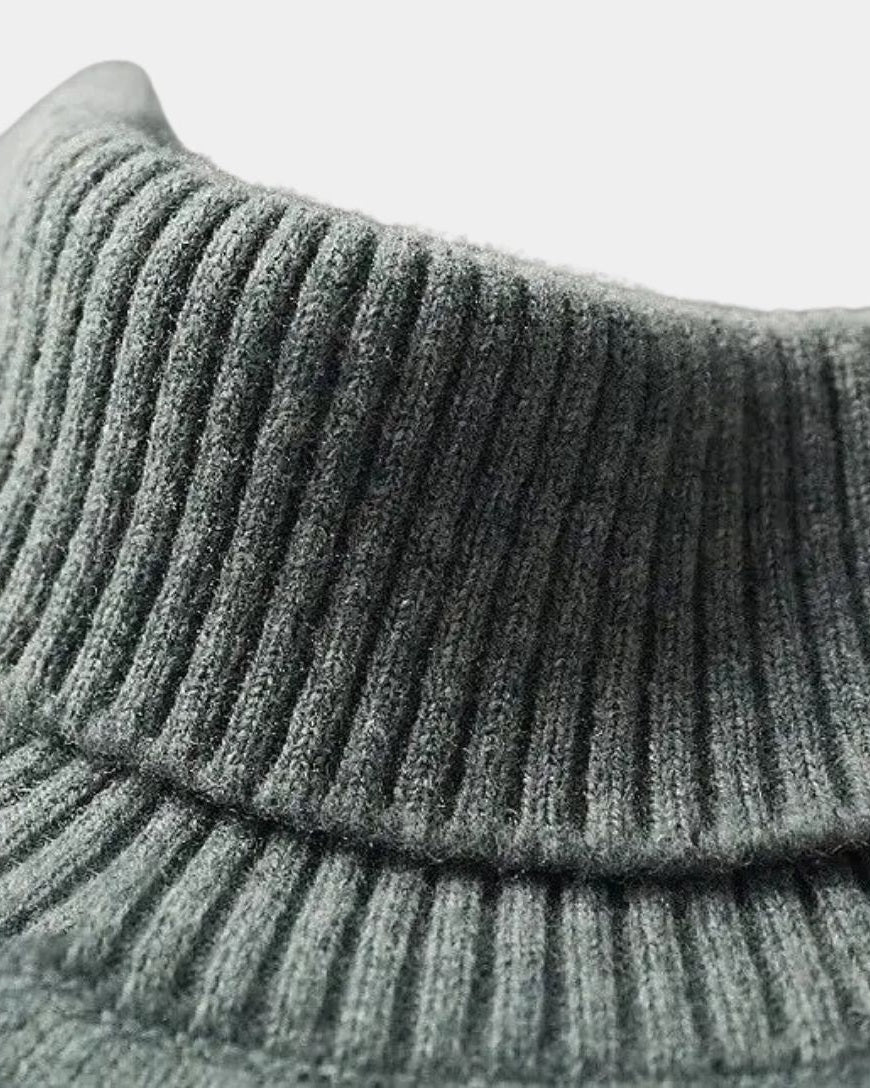 Hector | Sage Roll-Neck Jumper