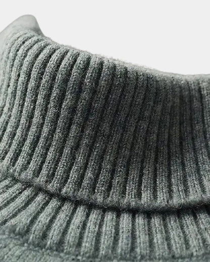Hector | Sage Roll-Neck Jumper