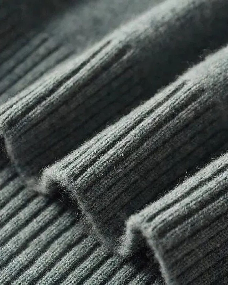 Hector | Sage Roll-Neck Jumper