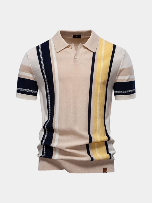 Hector | Retro Vertical-Stripe Polo