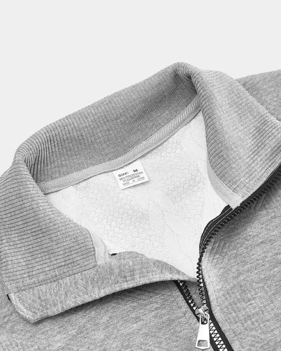 Henry | Cream Cable-Knit Half-Zip Jumper