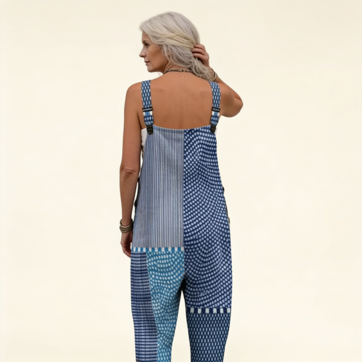 Alice | Indigo Patchwork Dungarees