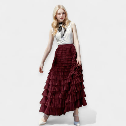 Honor | Tiered Ruffle Maxi Skirt