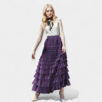 Honor | Tiered Ruffle Maxi Skirt