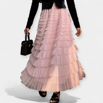 Honor | Tiered Ruffle Maxi Skirt