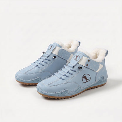 Heather | Fleece-Lined Slip-On Ankle Boots
