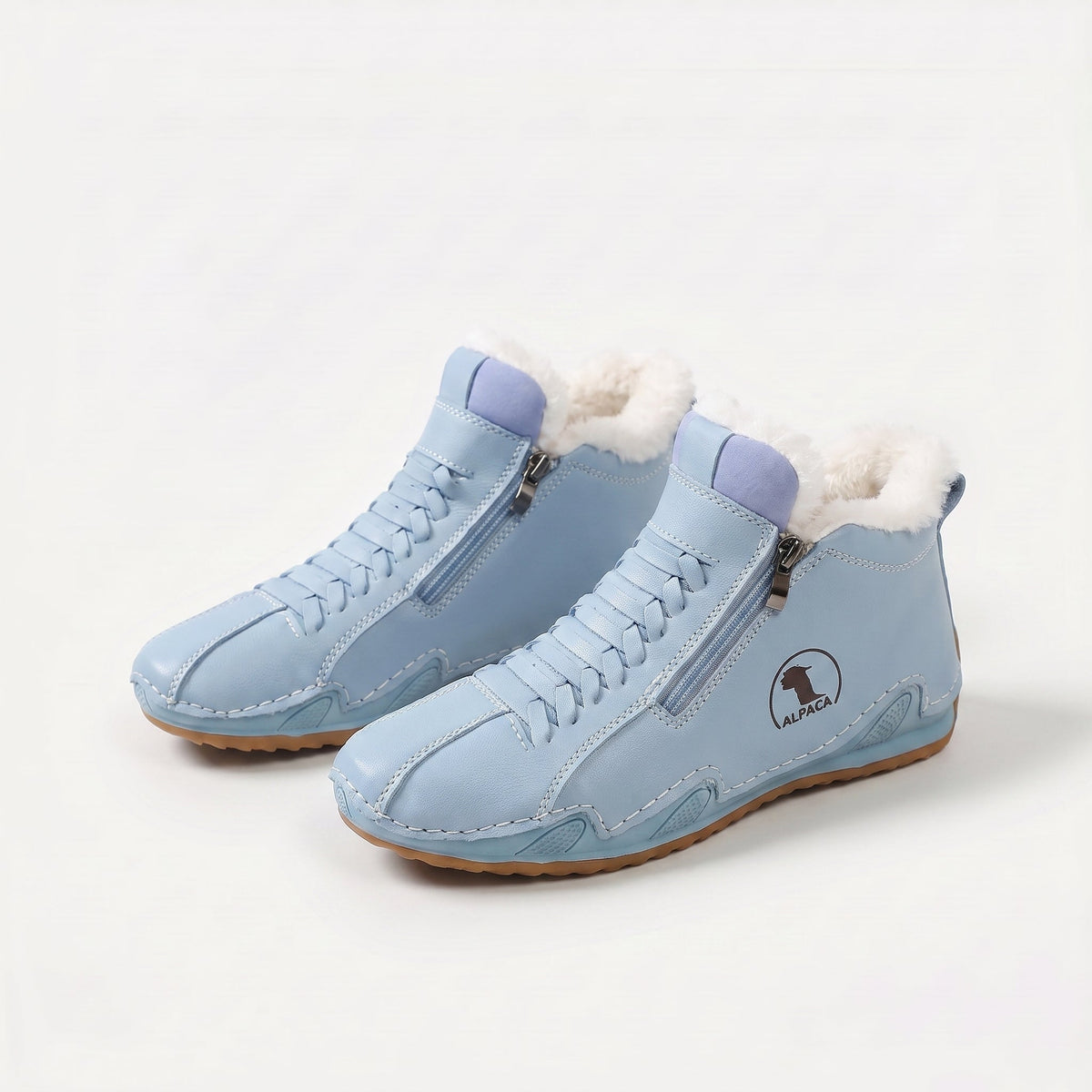 Lucy | Lace-Up Fleece-Lined Ankle Boots