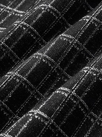 Harold | Black Textured Knit Polo