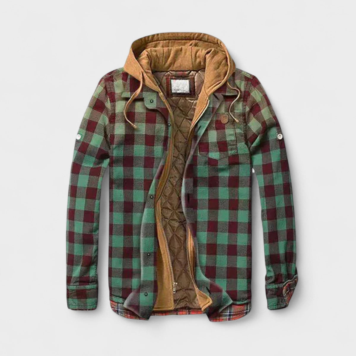 Oliver | Blue Checked Hooded Jacket