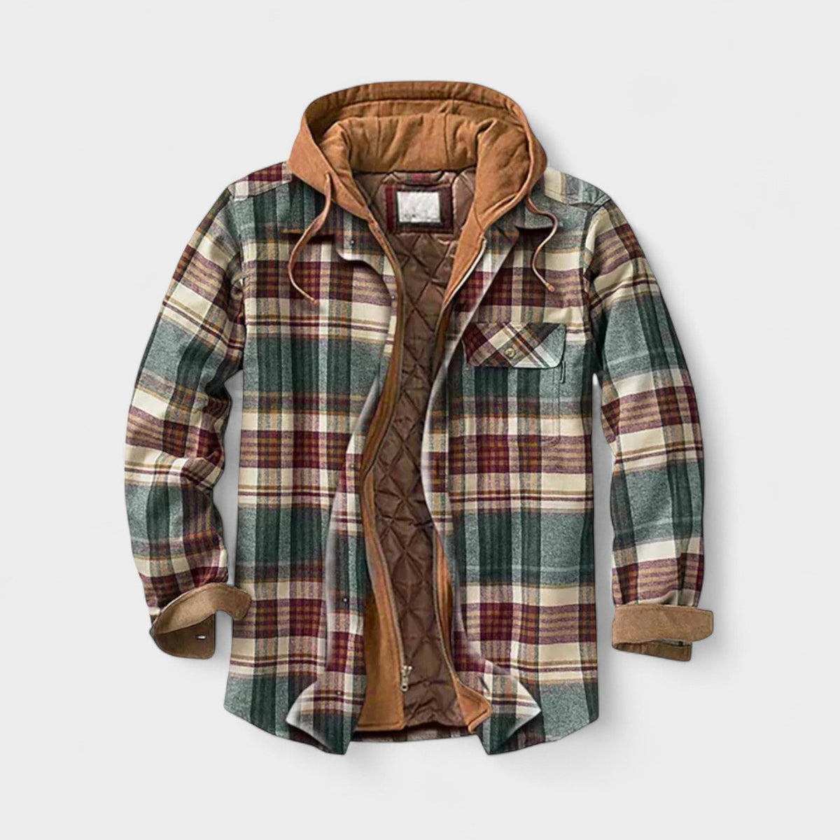 Oliver | Blue Checked Hooded Jacket