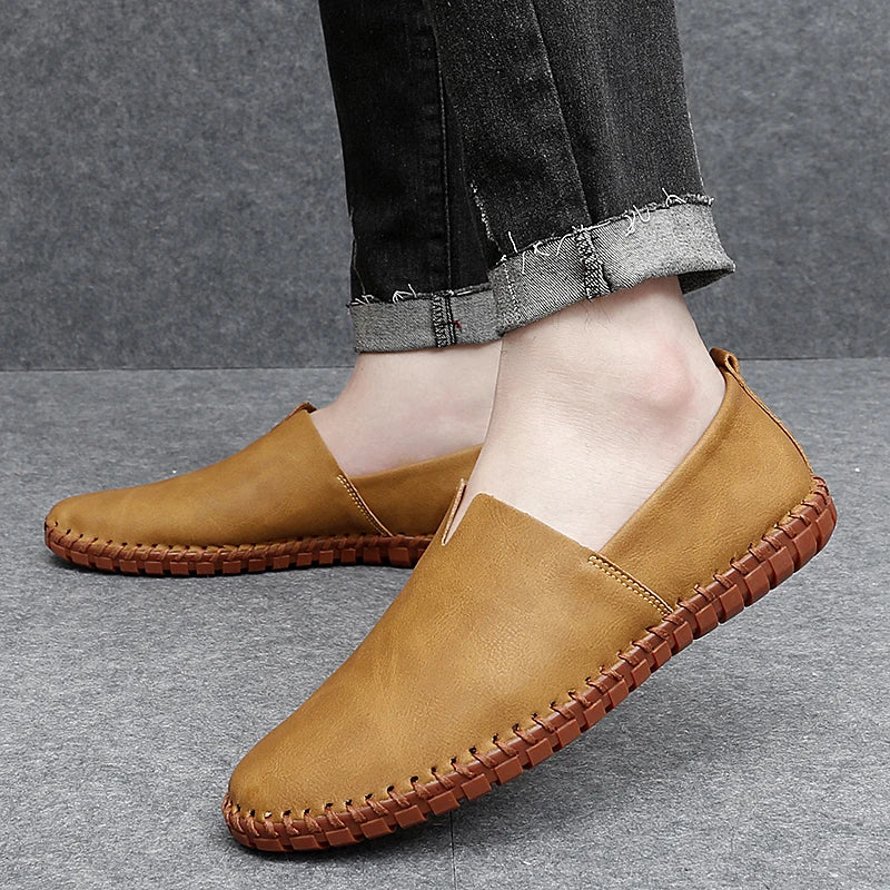 Stuart | Ibiza Leather Slip-Ons