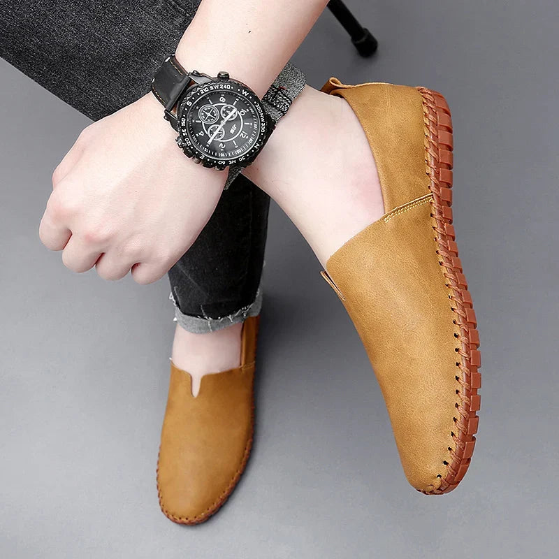 Stuart | Ibiza Leather Slip-Ons