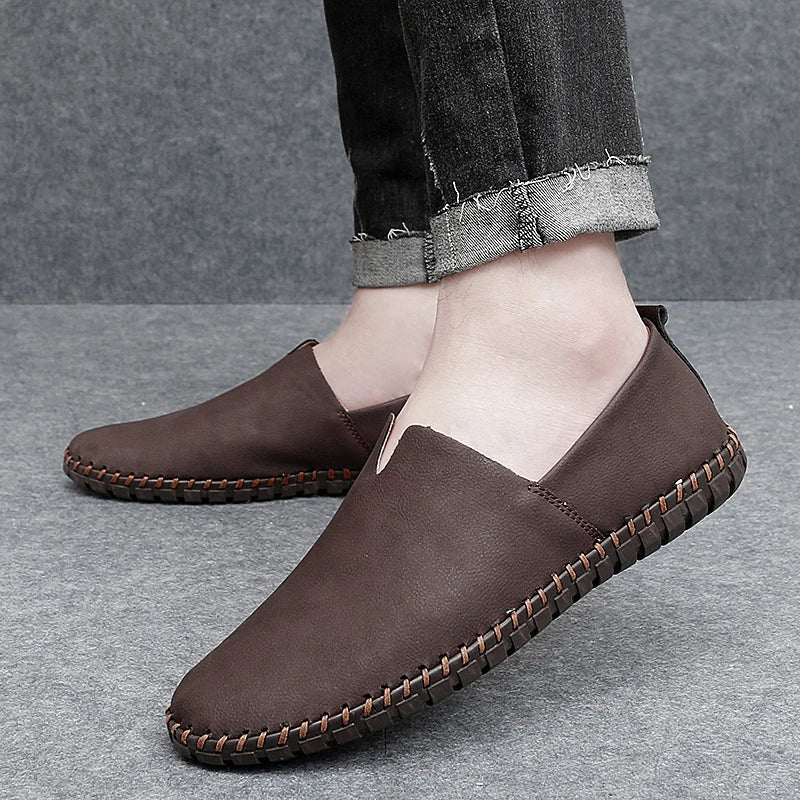Stuart | Ibiza Leather Slip-Ons