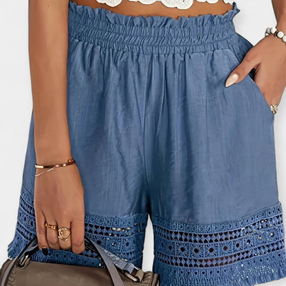 Ida | Lace-Trim Shorts