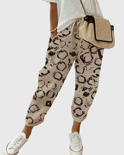 Ida | Striped Tapered Trousers
