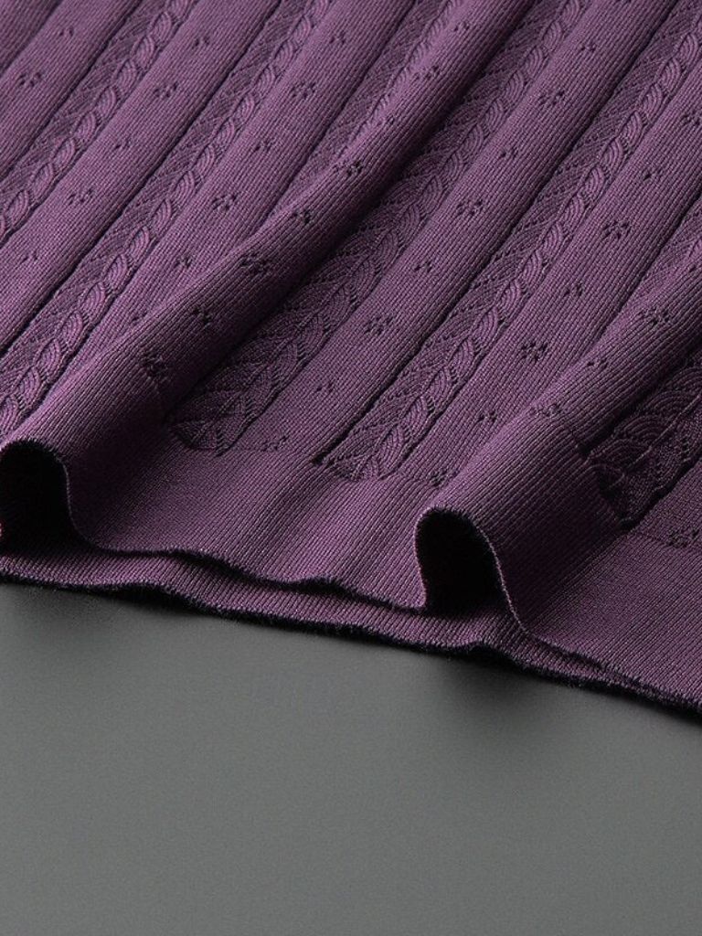 Ivor | Textured Knit Polo Shirt