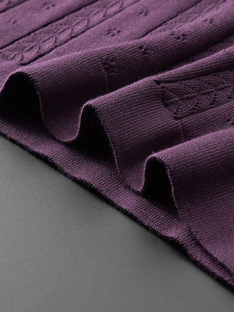 Ivor | Textured Knit Polo Shirt