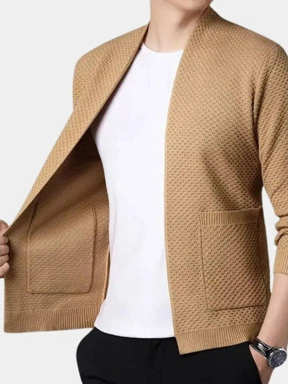 Jack | Camel Open-Front Knit Jacket