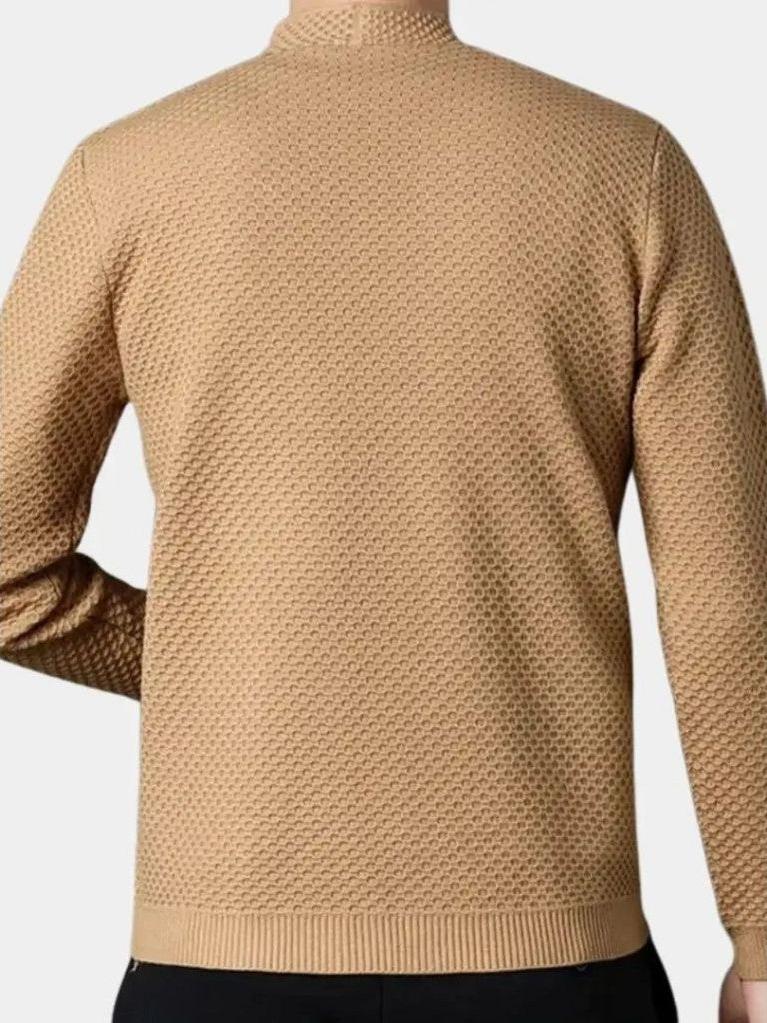 Jack | Camel Open-Front Knit Jacket
