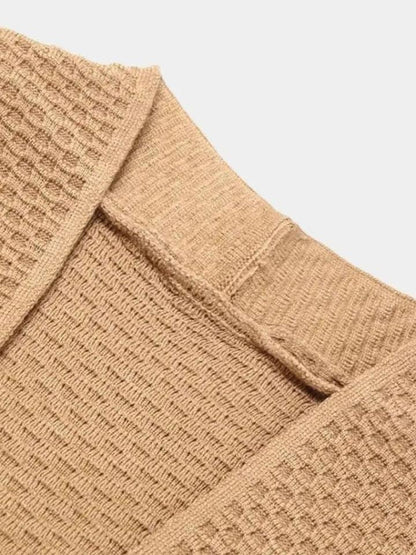 Jack | Camel Open-Front Knit Jacket