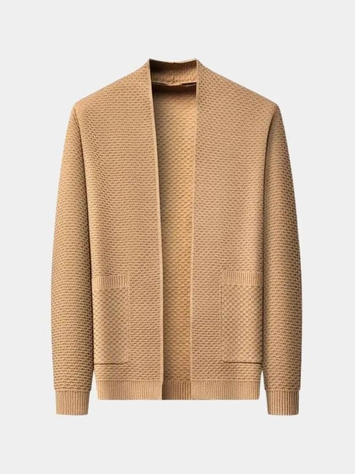 Jack | Camel Open-Front Knit Jacket
