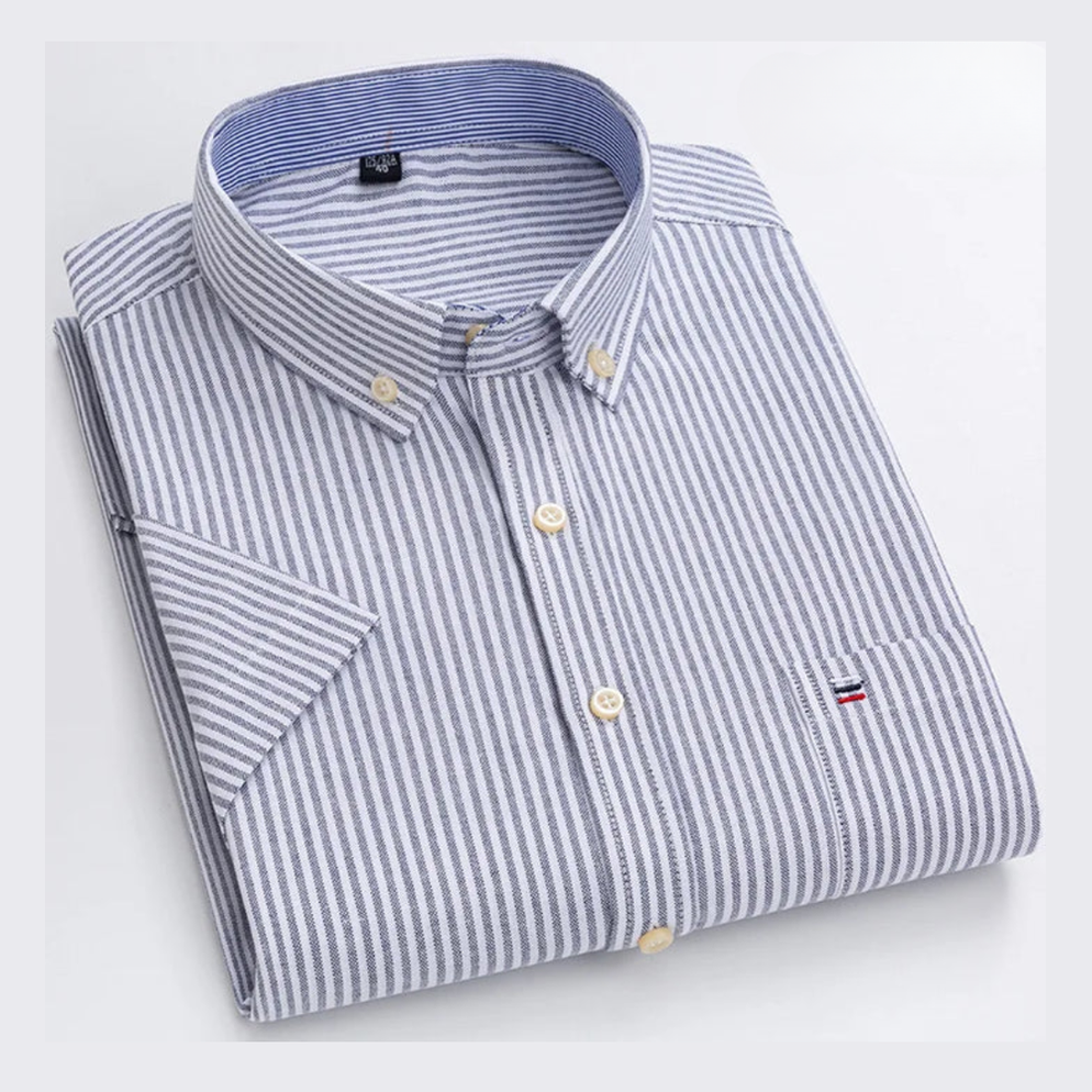 James | Light Blue Pinstripe Shirt