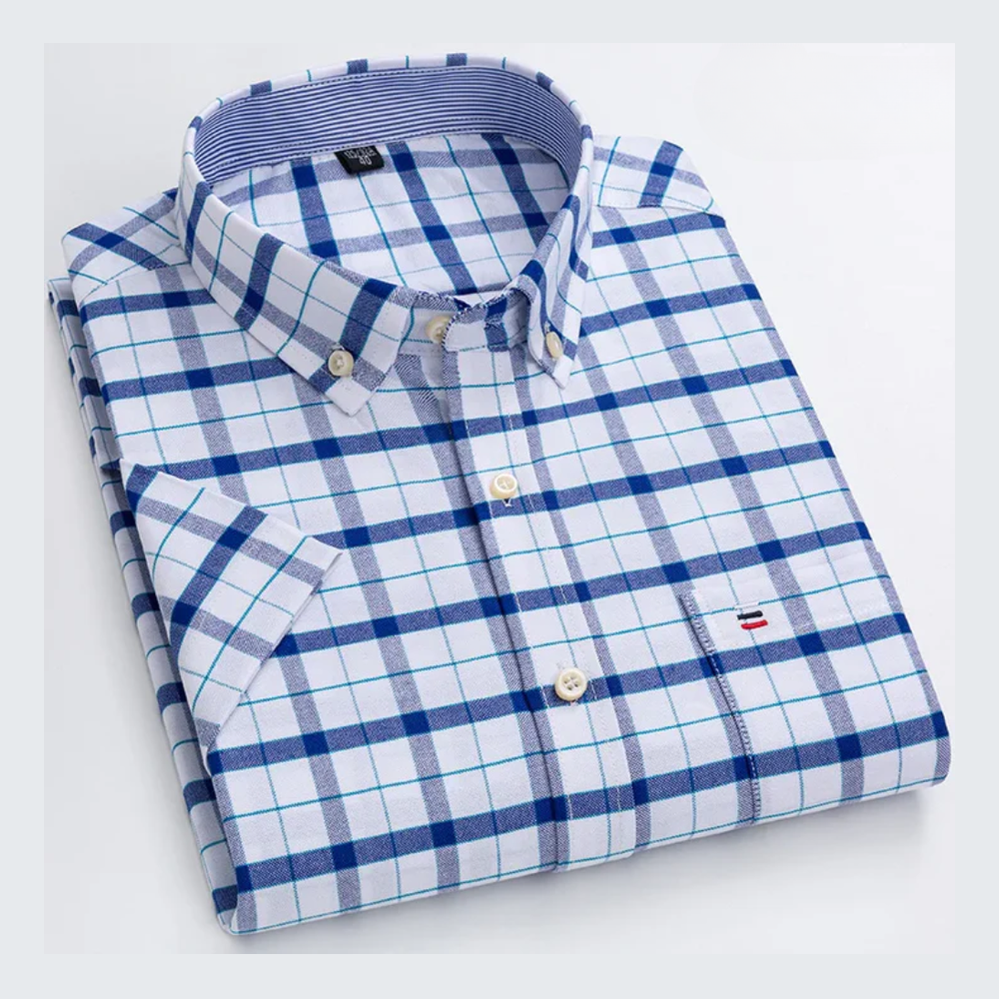 James | Light Blue Pinstripe Shirt