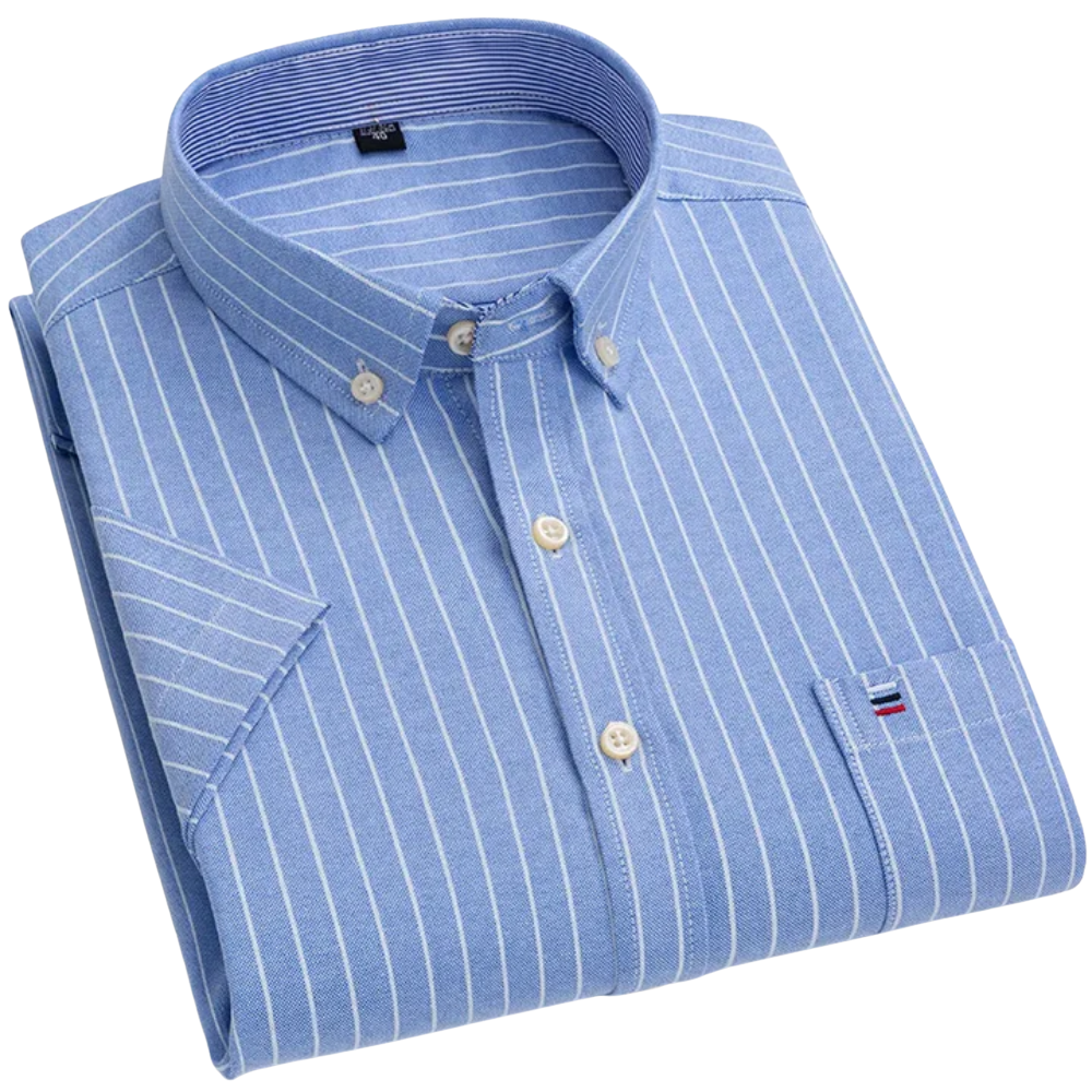 James | Light Blue Pinstripe Shirt