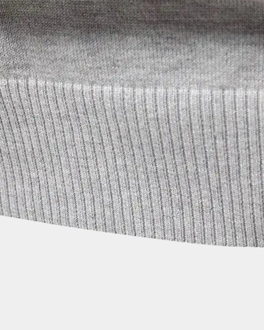 Jacob | Light Grey Half-Zip Jumper
