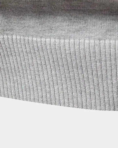 Jacob | Light Grey Half-Zip Jumper