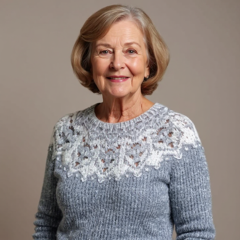 Jamie | Pale Blue Textured Knit Jumper