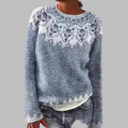 Jamie | Pale Blue Textured Knit Jumper