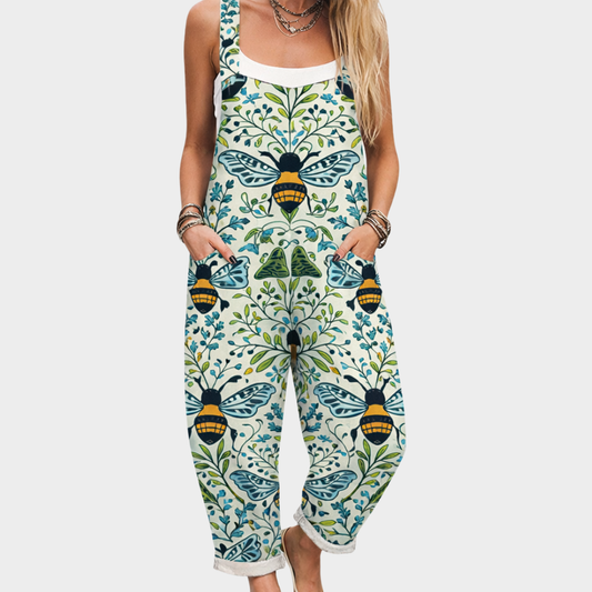 Sophie | Botanical Bee Dungarees