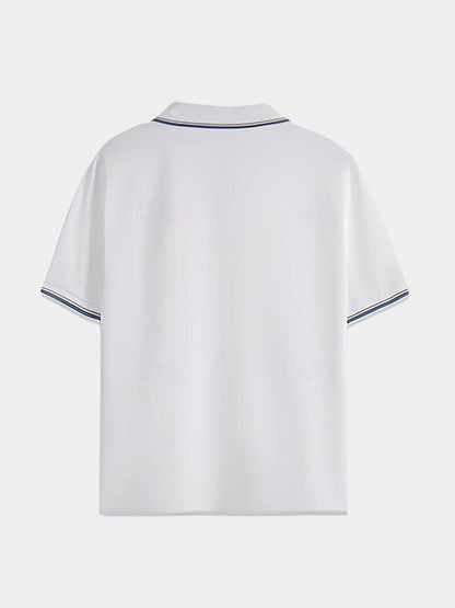 Jeremy | Black Open-Collar Polo