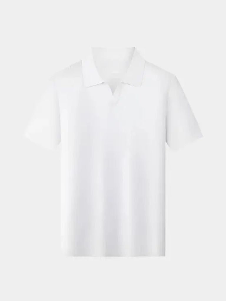 Jerome | Open-Collar Short-Sleeve Top
