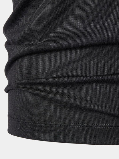 Joel | Black Contrast-Trim Polo