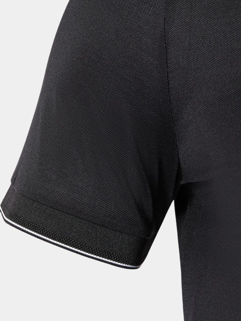 Joel | Black Contrast-Trim Polo