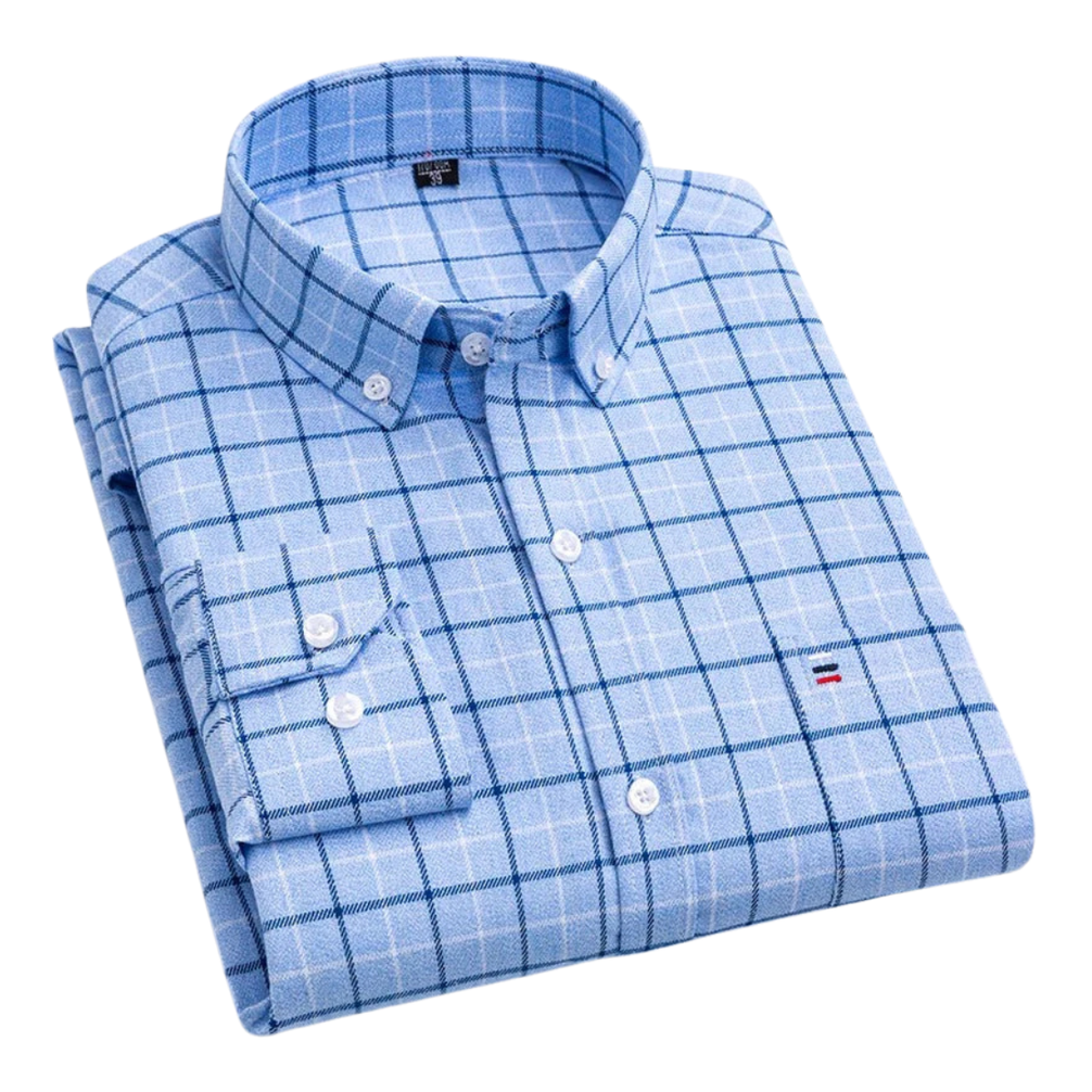 John | Navy & Red Check Shirt