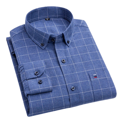 John | Navy & Red Check Shirt