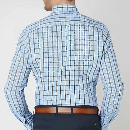 John | Navy & Red Check Shirt