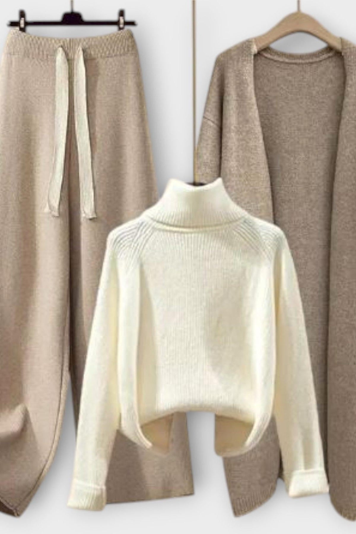 Joanne | Argyle Knit Jumper & Trouser Set