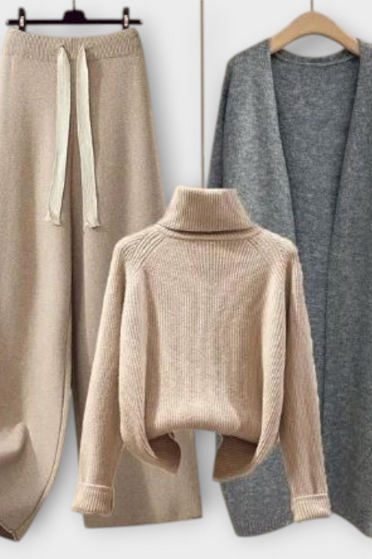 Joanne | Argyle Knit Jumper & Trouser Set