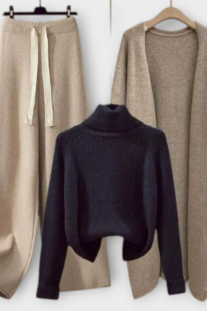 Joanne | Argyle Knit Jumper & Trouser Set