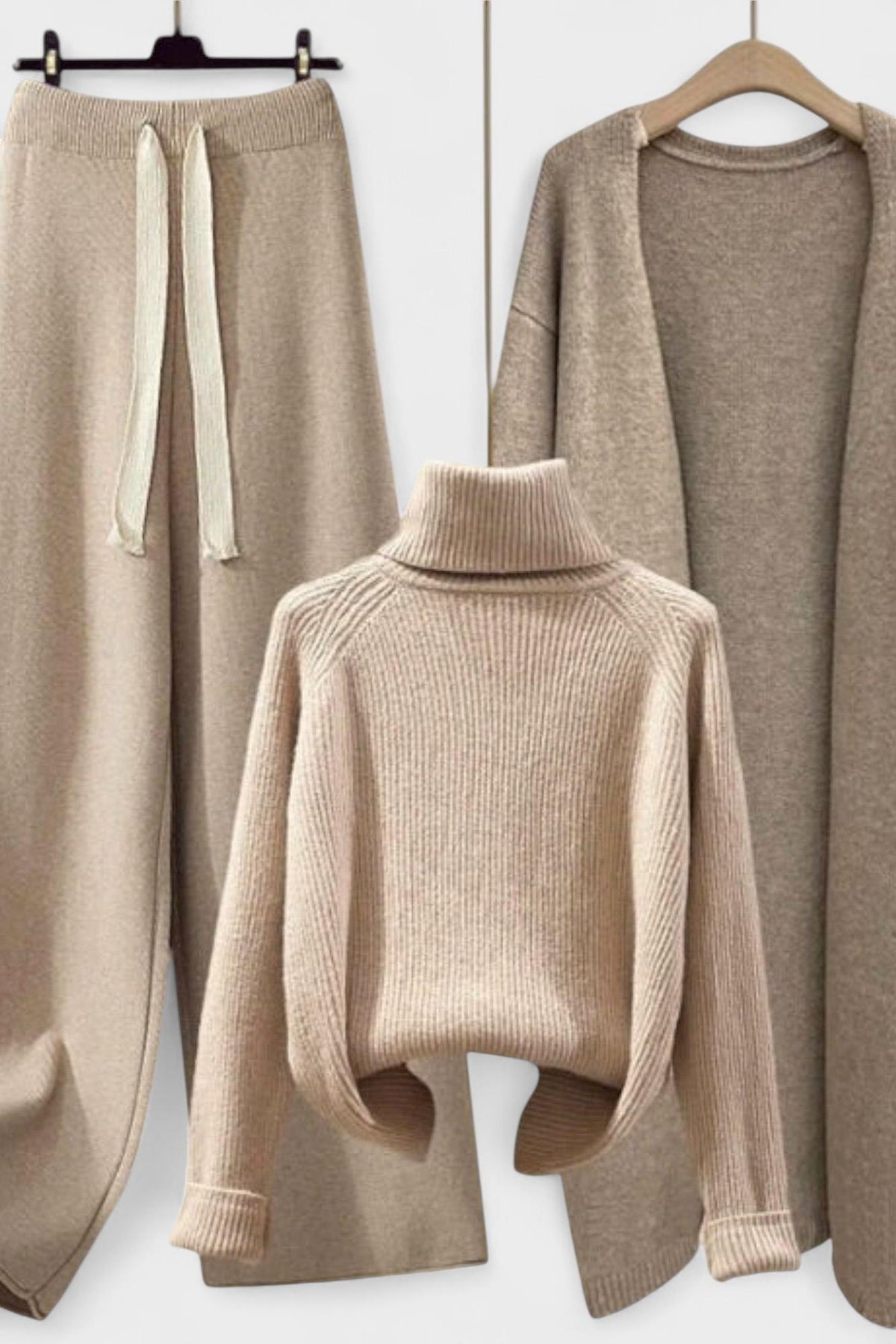 Joanne | Argyle Knit Jumper & Trouser Set