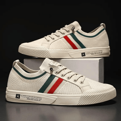Jon | Striped Knit Trainers